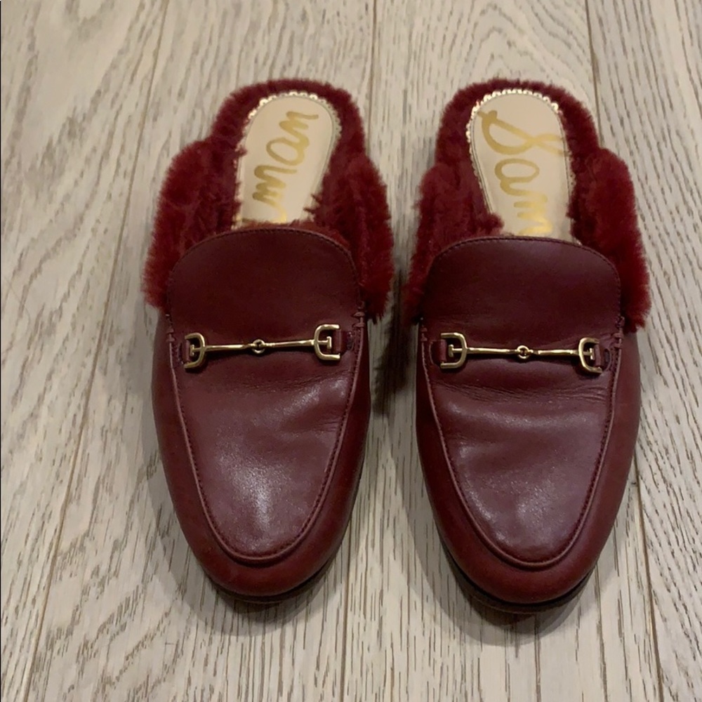 Sam Edelman faux fur mules